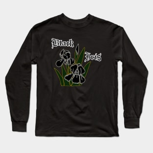 Black iris – Gothic flowers Long Sleeve T-Shirt